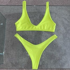 Neon Yellow Bikini